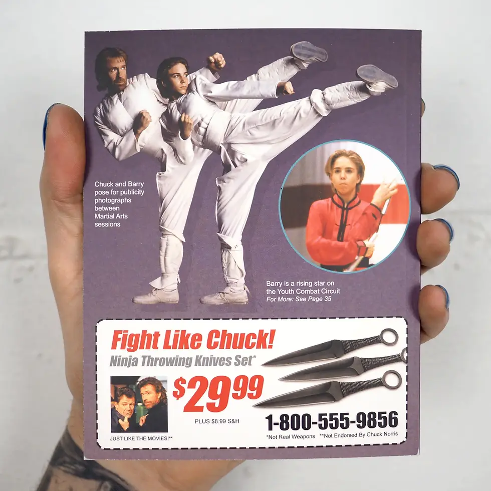 Thumbnail: Back of included booklet of Sidekicks [4K Ultra HD + Blu-ray Set] | peakbooks.co