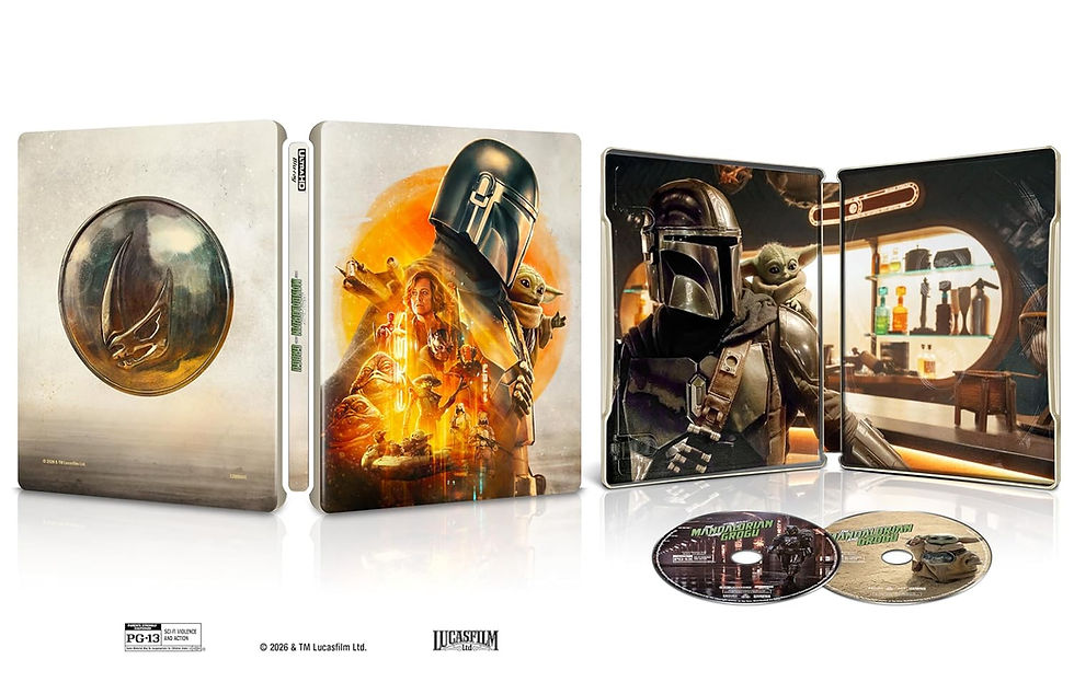 Packshot of The Mandalorian and Grogu Limited Edition Steelbook [4K Ultra HD + Blu-ray] | peakbooks.shop