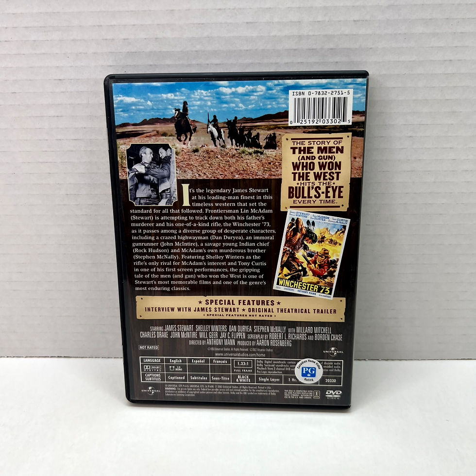 Back cover of Winchester ’73 [DVD] | peakbooks.shop