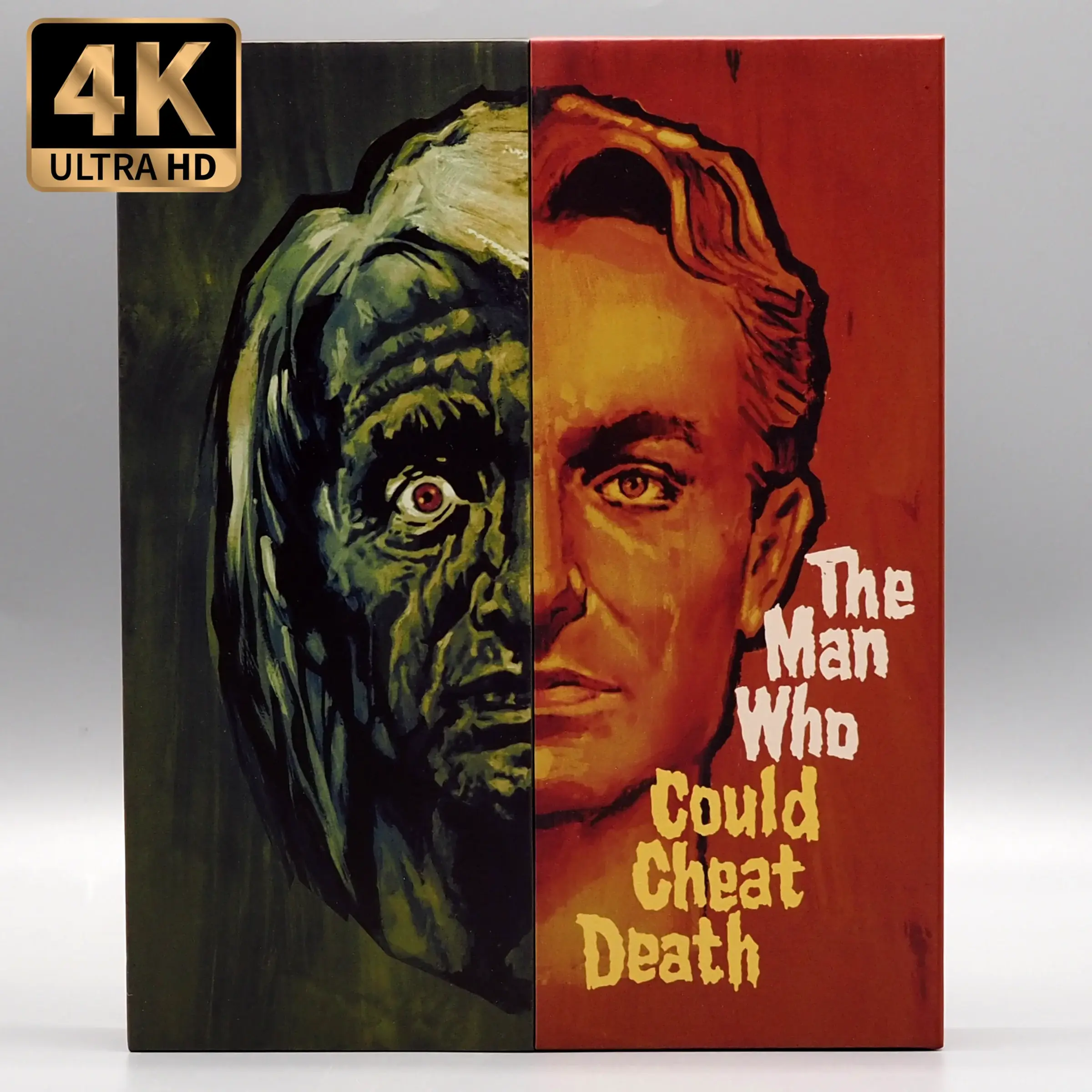 Front of Limited Edition Deluxe Box The Man Who Could Cheat Death [4K Ultra HD + Blu-ray] | peakbooks.co