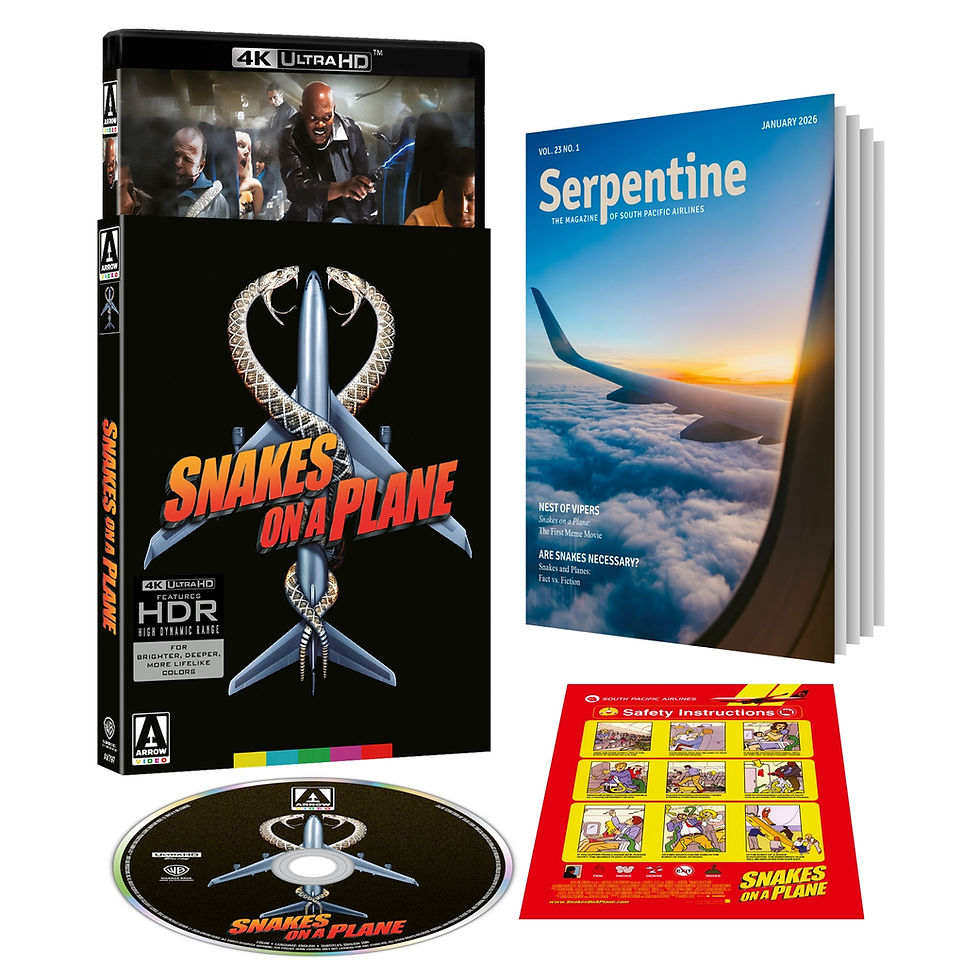 Box contents of Snakes On A Plane [Limited Edition] [4K Ultra HD] | peakbooks.co