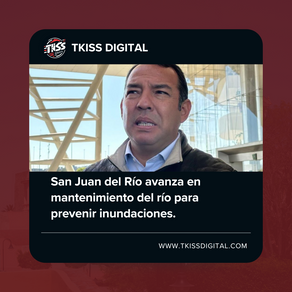 San Juan del Río avanza en mantenimiento del río para prevenir inundaciones.