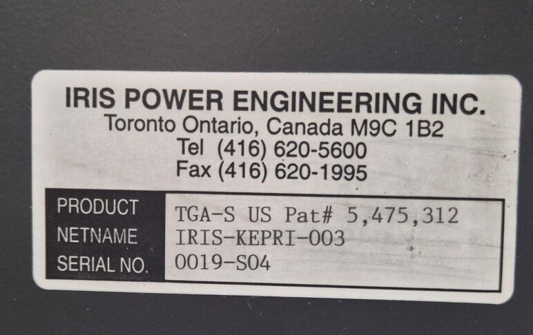 Thumbnail: IRIS Power Engineering TGA-S