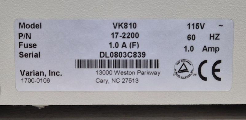 Thumbnail: Varian VK8000 Varian VK810