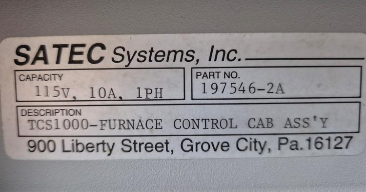 Thumbnail: SATEC  TCS1000 Furnace Control