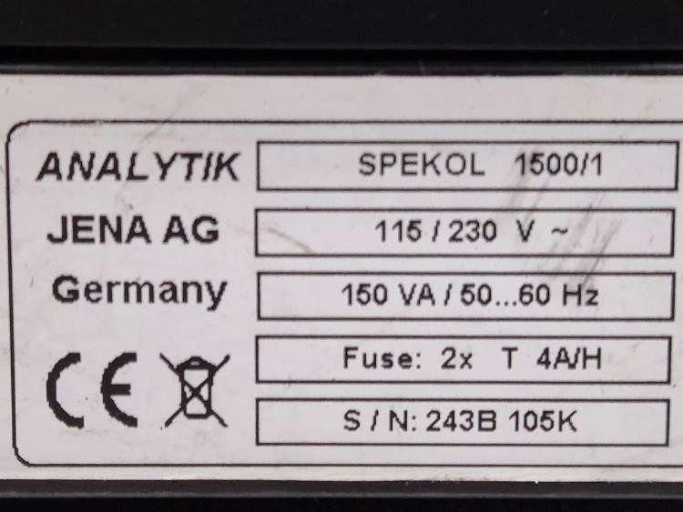 Thumbnail: analytik jena SPEKOL 150D Spectrophotometer