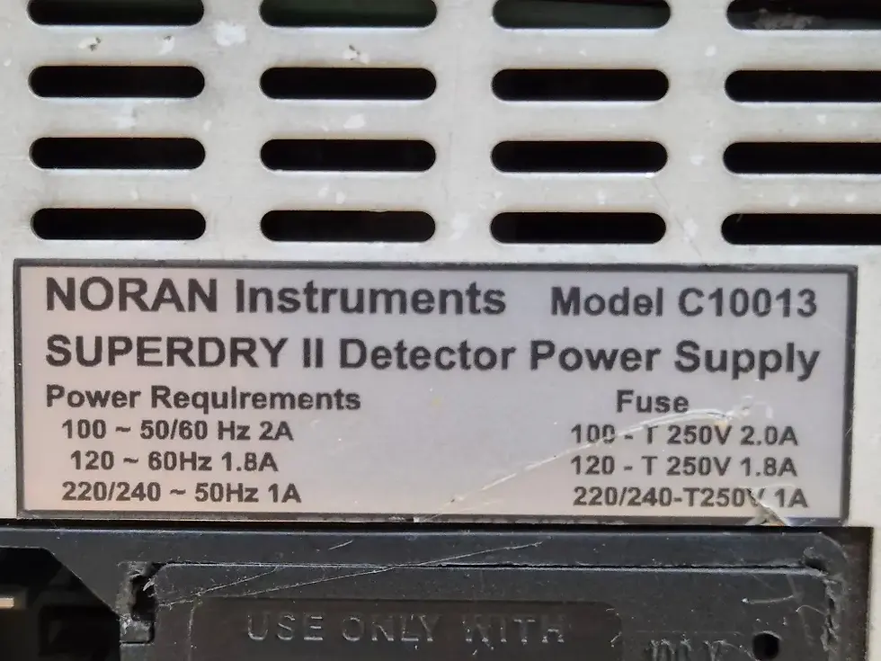 Thumbnail: NORAN C10013 Superdry II Detector Power Supply