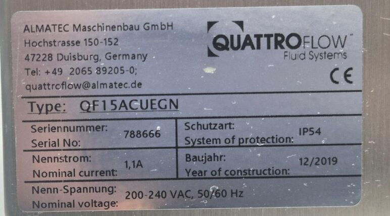 Thumbnail: QuattroFlow Fluid Systems QF15ACUEGN Diaphragm Pump