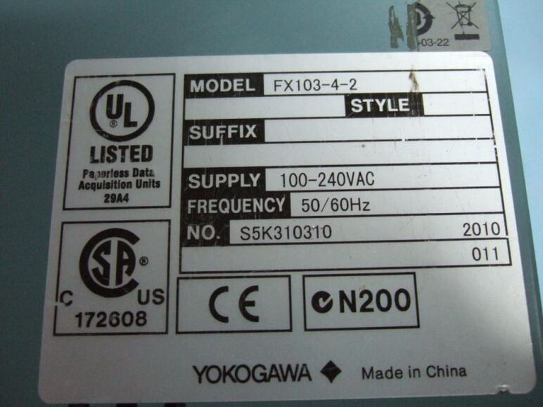 Thumbnail: YOKOGAWA FX103-4-2 Paperless Chart Recorder