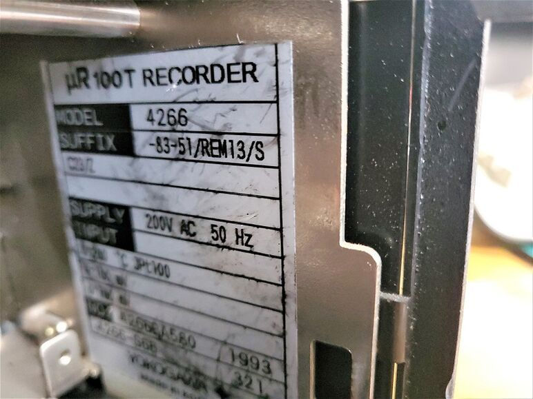 Thumbnail: Yokogawa 4266 µR100T Industrial Recorder