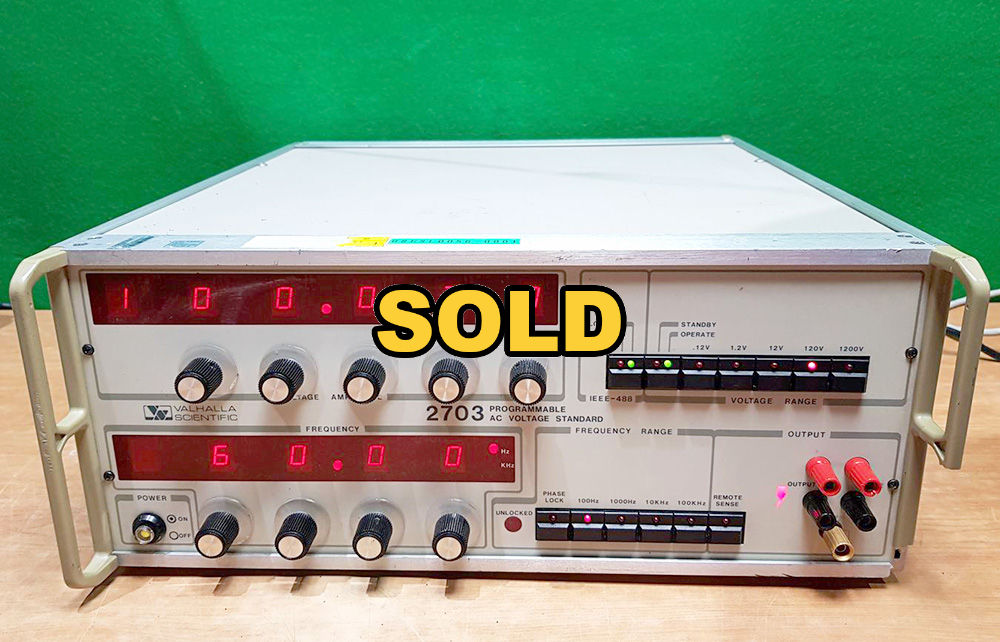 Valhalla Scientific 2703 Programmable AC Voltage Standard