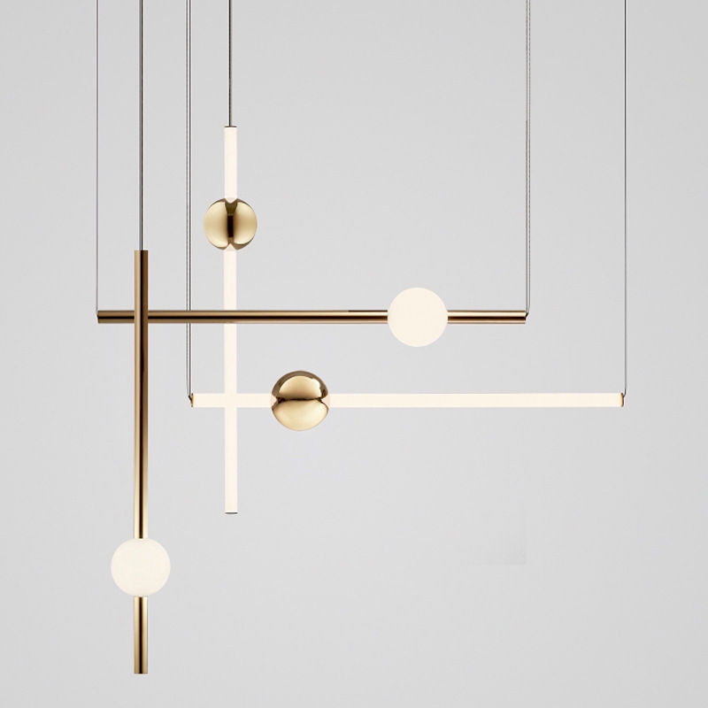Nordic simple modern line Chandelier