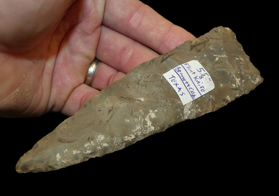Thumbnail: Archaic Knife Texas Bennett COA EB