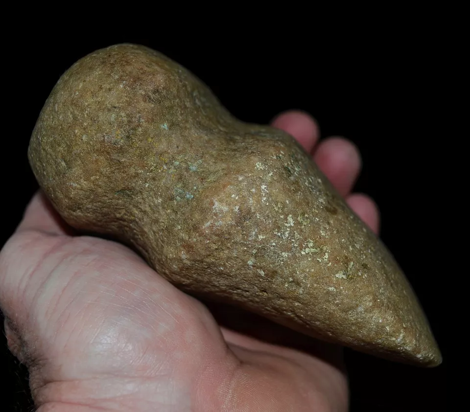 Quartz 3/4 Groove Axe Cooper Co Missouri EB authenticarrowheads