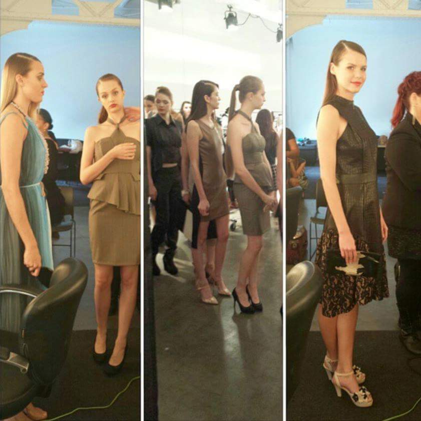 Backstage for Vivianne Hu