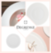 Degrenne Perles De Rosee Bread Plate/Dinner Plate