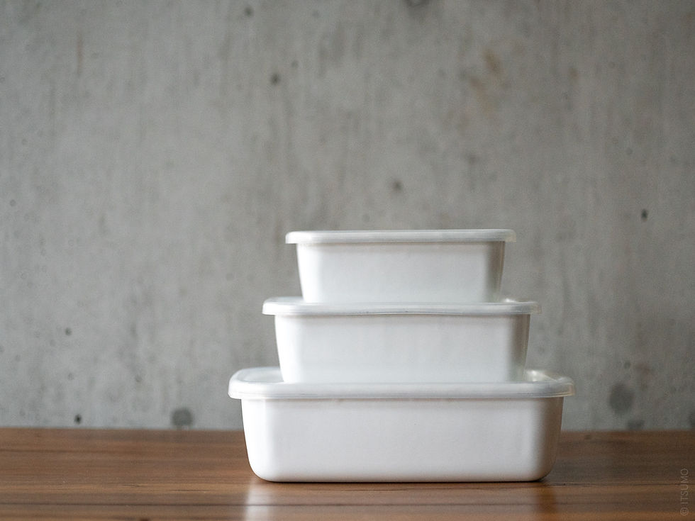 Thumbnail: Noda Horo Enamel Food Storage Container with Seal Lid