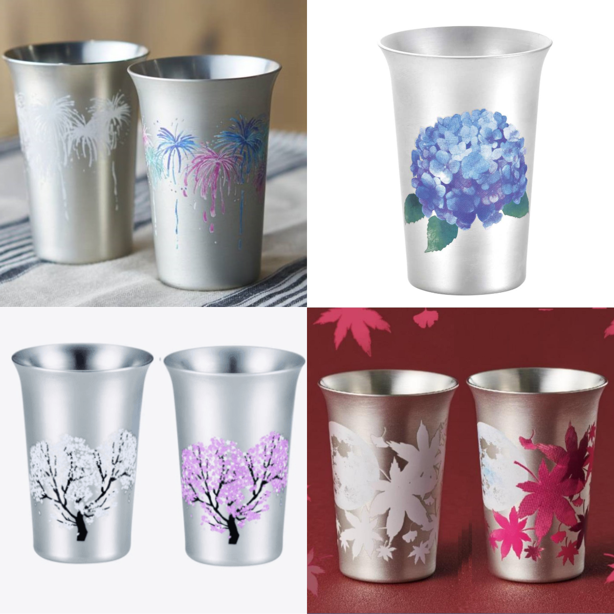 Three Snow Madoromu Sake Ware (Copper Cup)