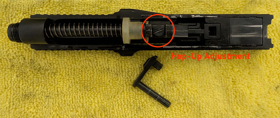 ASG B&T USW A1 GBB Pistol Hop-Up Adjustment