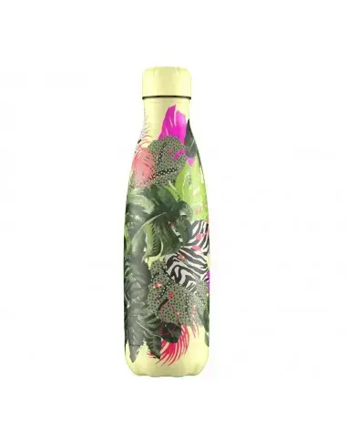 botella chilly´s tropical monstera 500ml