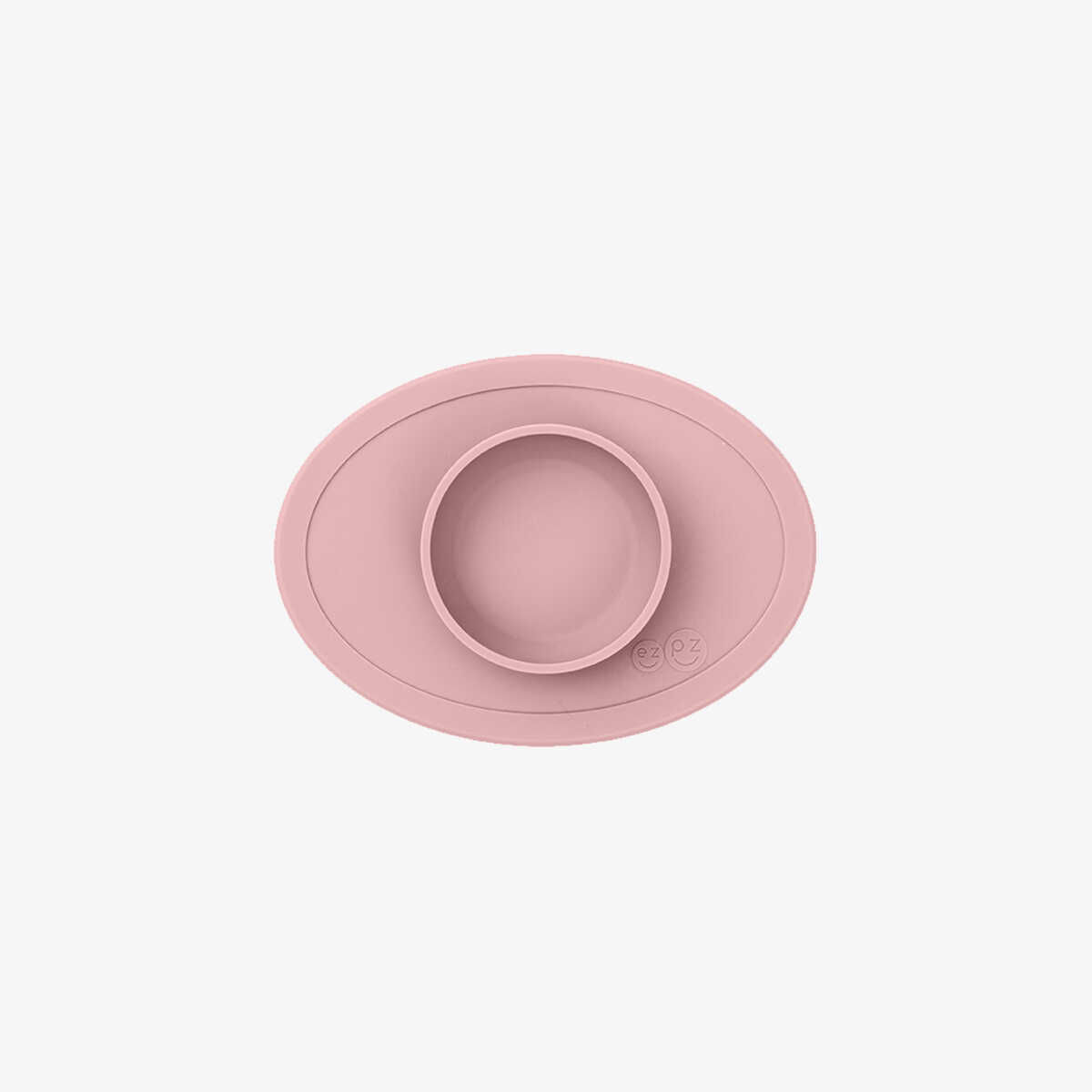 bandeja silicona tiny bowl de ezpz en color rosa blush