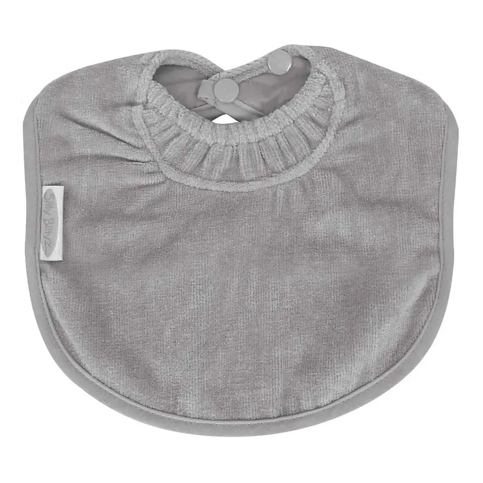 Miniatura: babero recien nacido silly billiz gris