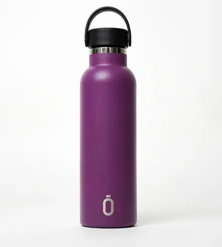 botella termo ceramica runbott sport 600ml berenjena