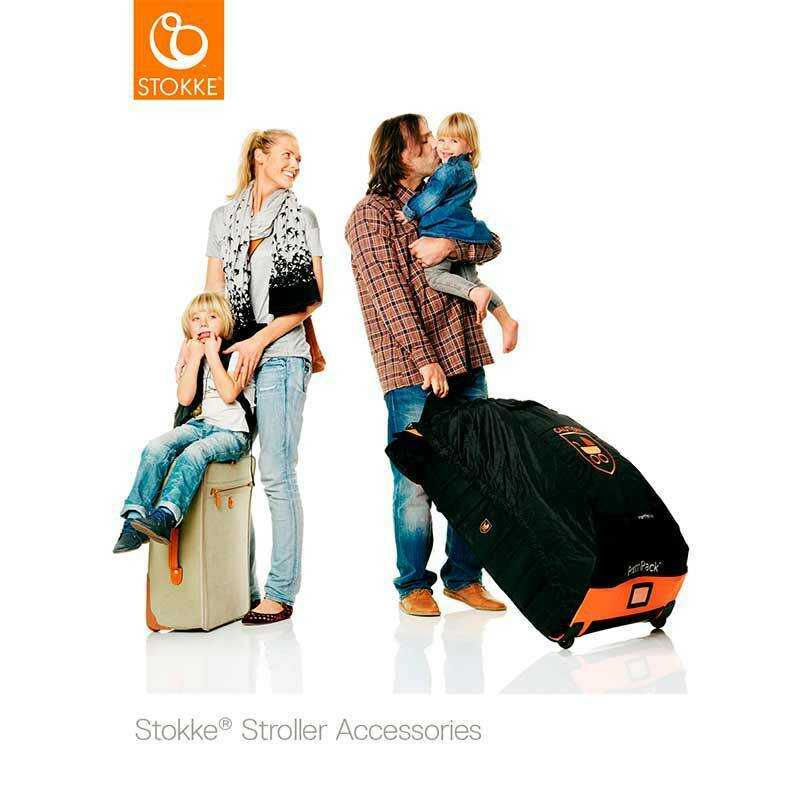 Miniatura: familia utilizando la bolsa de transporte stokke prampack