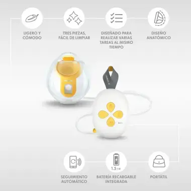 Miniatura: EXTRACTOR ELECTRICO MEDELA SIMPLE SOLO HANDS FREE