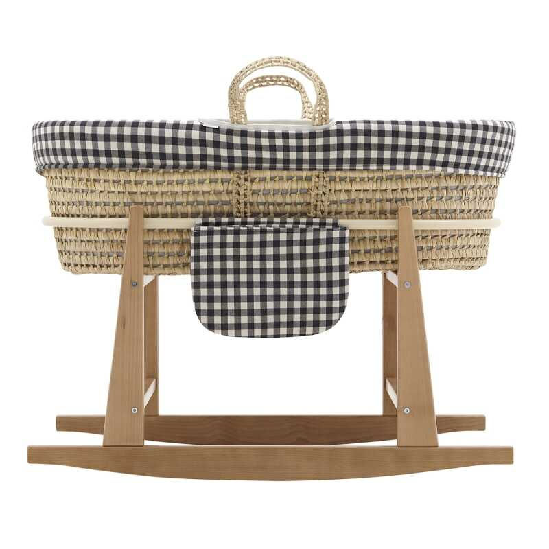 capazo mimbre cambrass mio cuco vichy negro bambinos