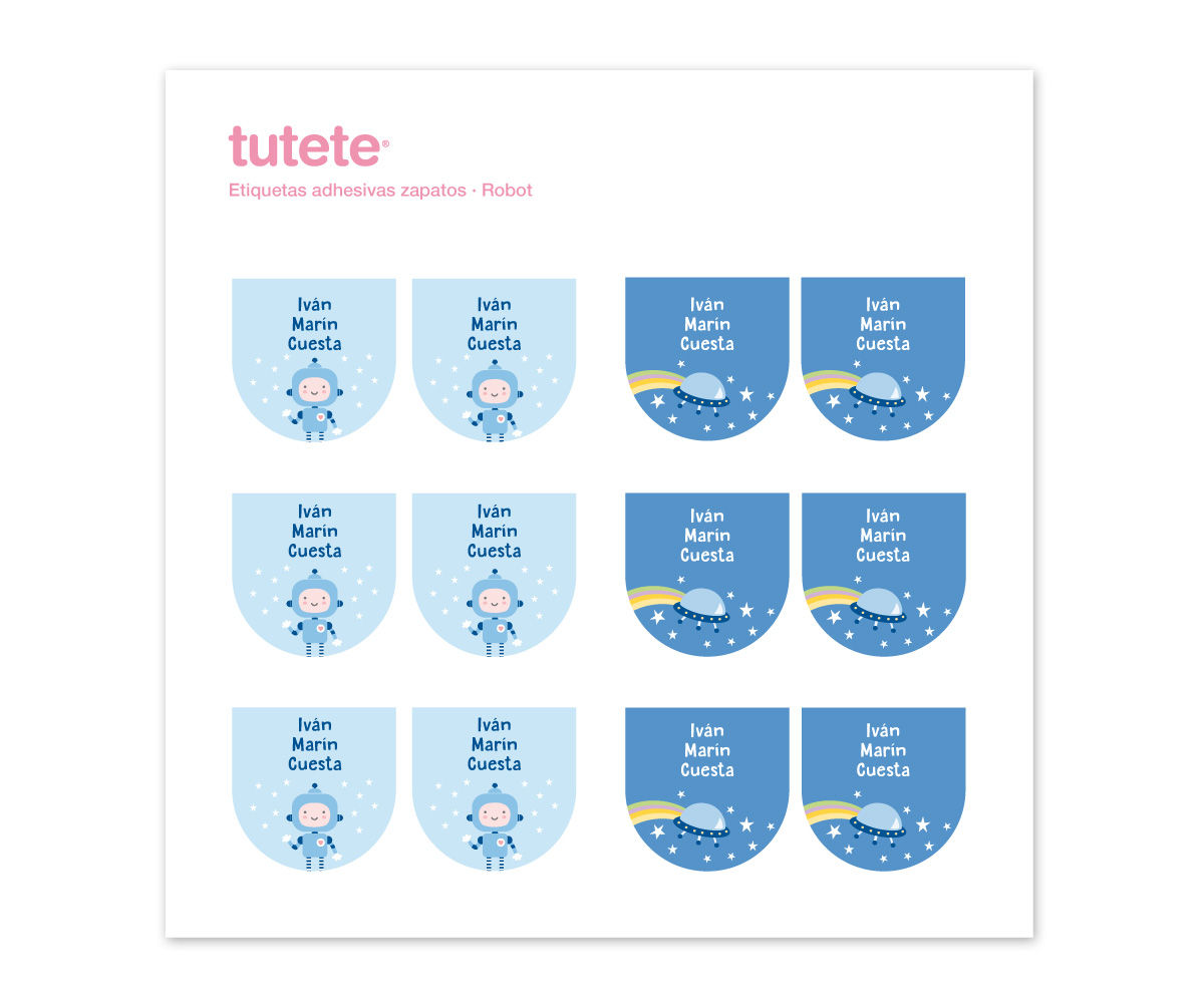 PEGATINAS PARA ZAPATOS ROBOT