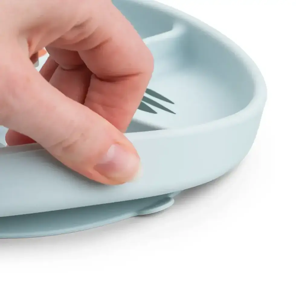 Miniatura: PLATO DE SILICONA CON COMPARTIMENTOS Y VENTOSA DONE BY DEER