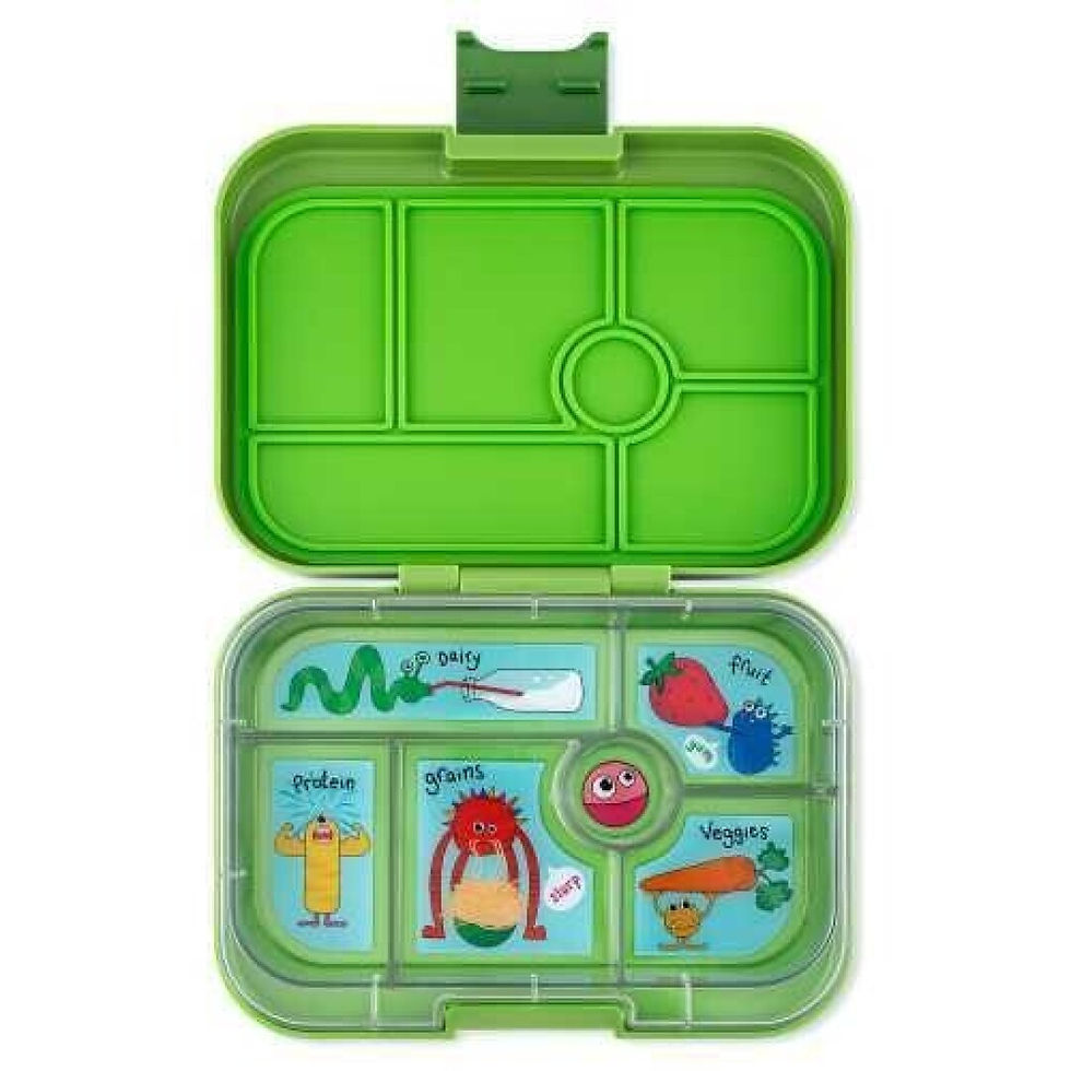 FIAMBRERA YUMBOX 6 COMPARTIMENTOS MATCHA GREEN + MONSTERS