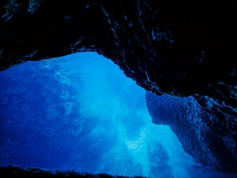 blue cave