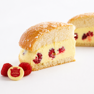tarte tropézienne framboises