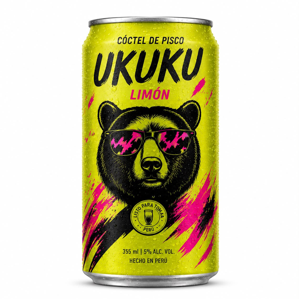RTD Cóctel de Pisco Limón UKUKU 355 ml