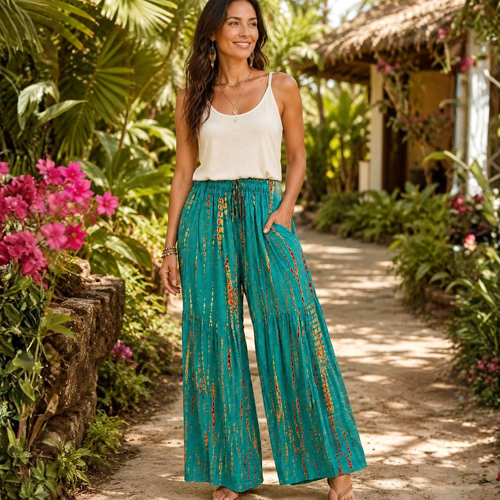 Thumbnail: Gypsy Soul - Boho Wide Leg Pants