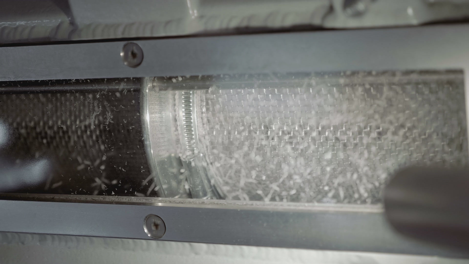Raw Materials feeding into extruder