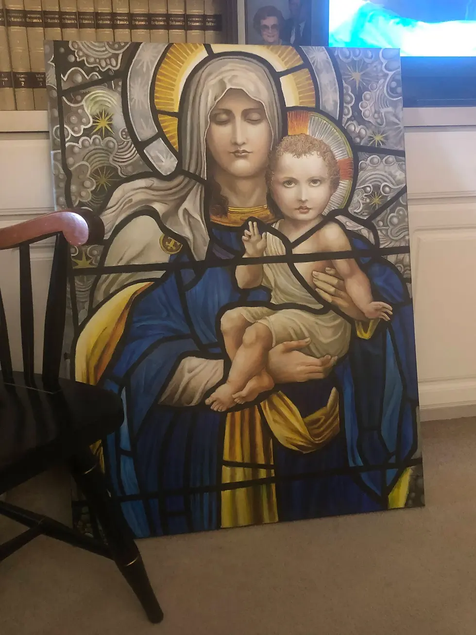 Thumbnail: Mary and Jesus (Blue)