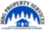 Logo of MBG Property Services featuring a home silhouette with pine trees in the background.