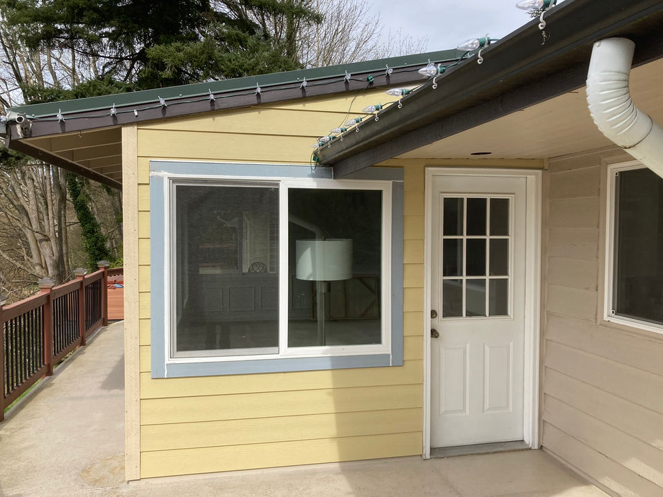 A freshly renovated window highlighting its sleek frame and clear glass
