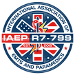 Logo of IAEP 799 featuring the American flag with a medical symbol overlay.