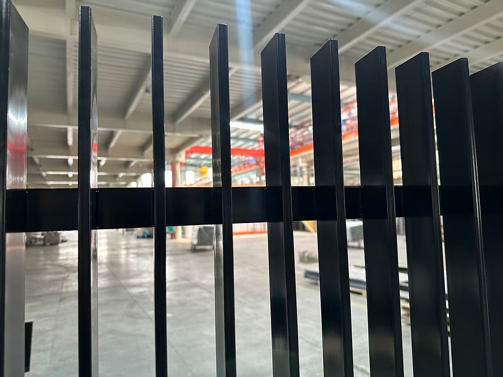 Thumbnail: Fully Laser-Welded Steel Vertical Blade Fence Panel – 2000mm Wide