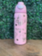 Owala stainless steel FreeSip bottle engraved front view My Melody