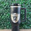 Thumbnail: Front view of Las Vegas Raiders engraved Stanley Quencher 40oz tumbler