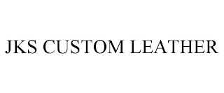 Logo of JKS Custom Leather featuring a stylized design with the brand name prominently displayed.