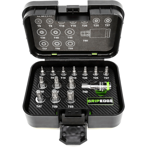 GripEdge GE14STSRPT, 14 Pc. RPT Star Driver Set