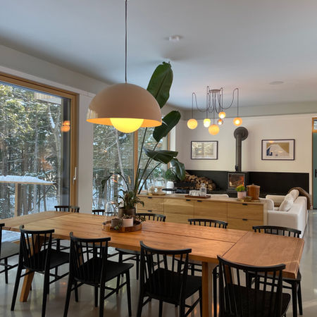 Dining room and living room