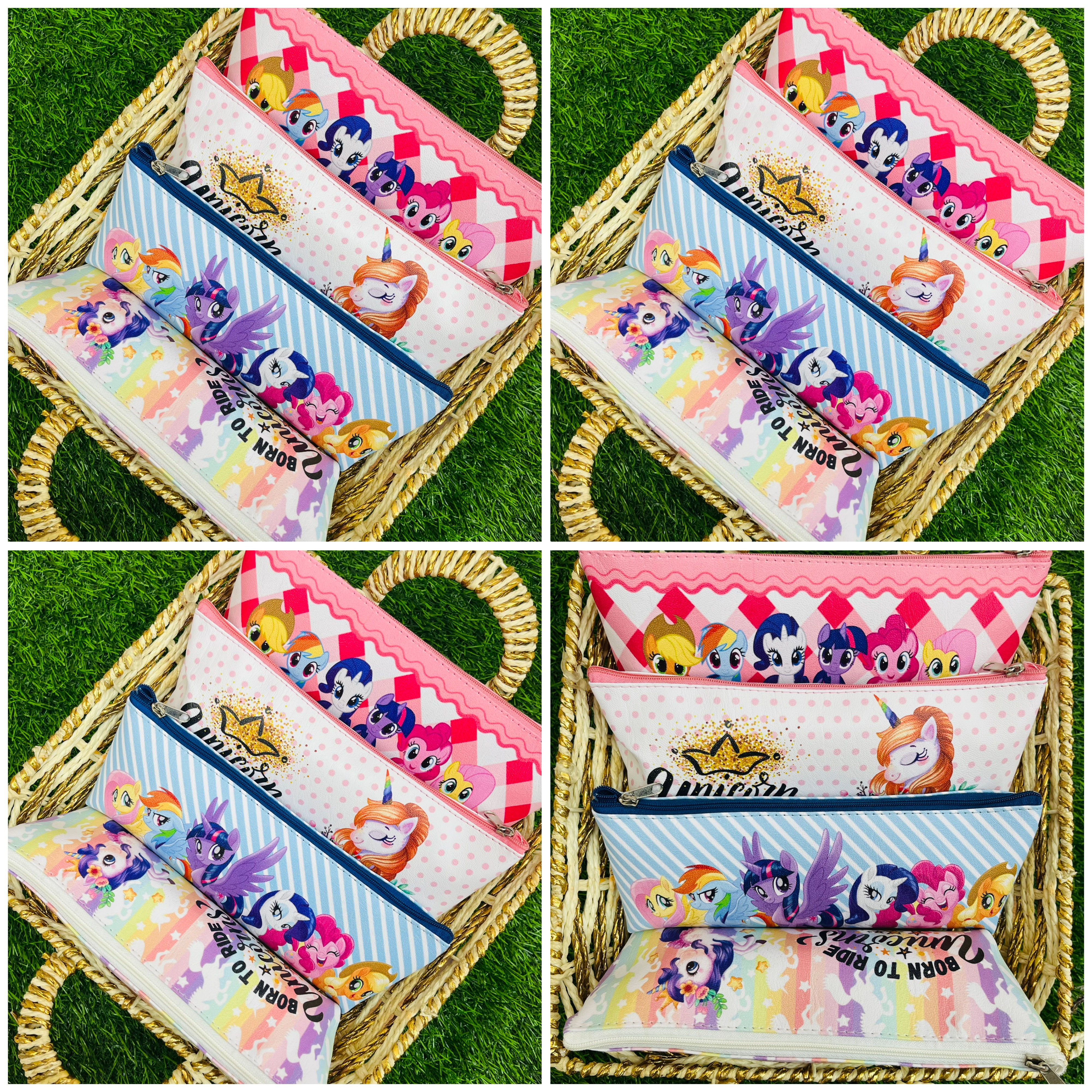 Mix Theme Canvas Pouch