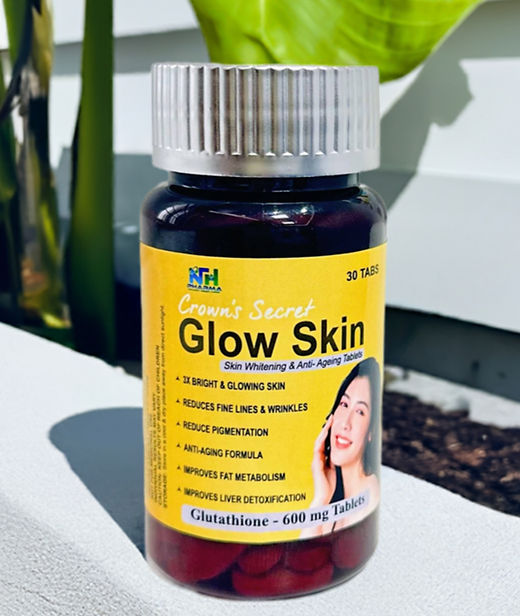 Glow Skin Glutathione 600mg Tablets-30 Tablets (JAR)